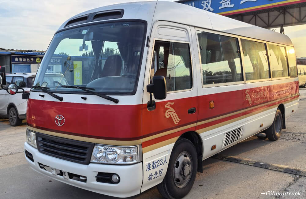 Used Toyota Coaster with 2TR Gasoline Engine