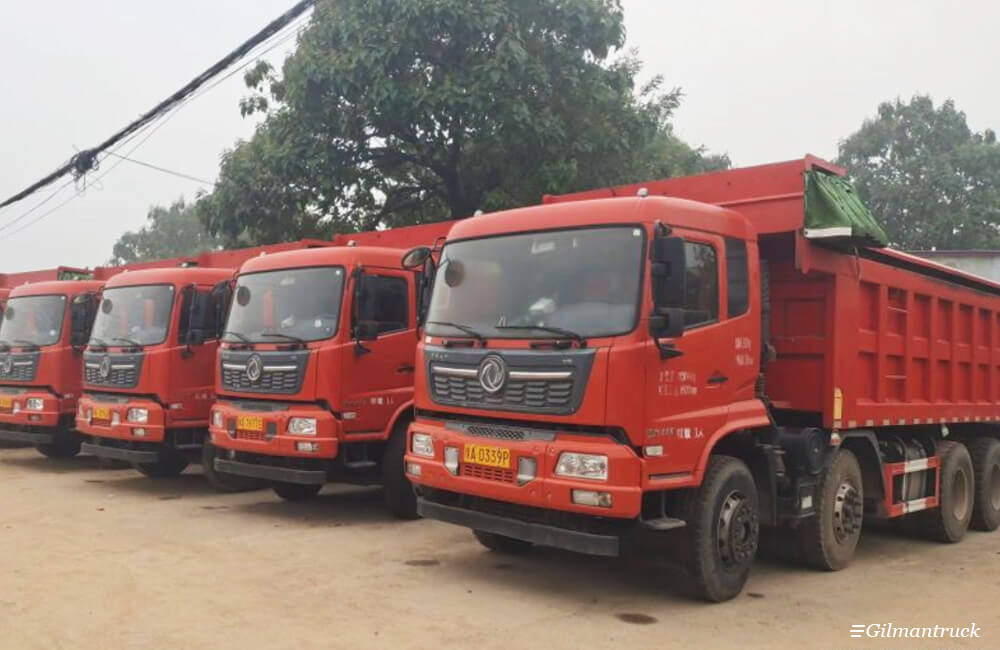 Dongfeng Tianjin VR 8x4 320hp used dump truck