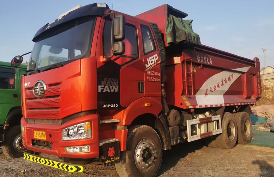 FAW J6P Used Dump Trucks 6x4 390HP For Sale