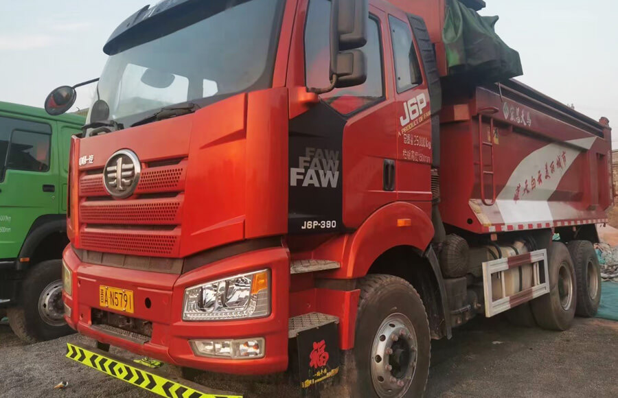 FAW J6P Used Dump Trucks 6x4 390HP For Sale