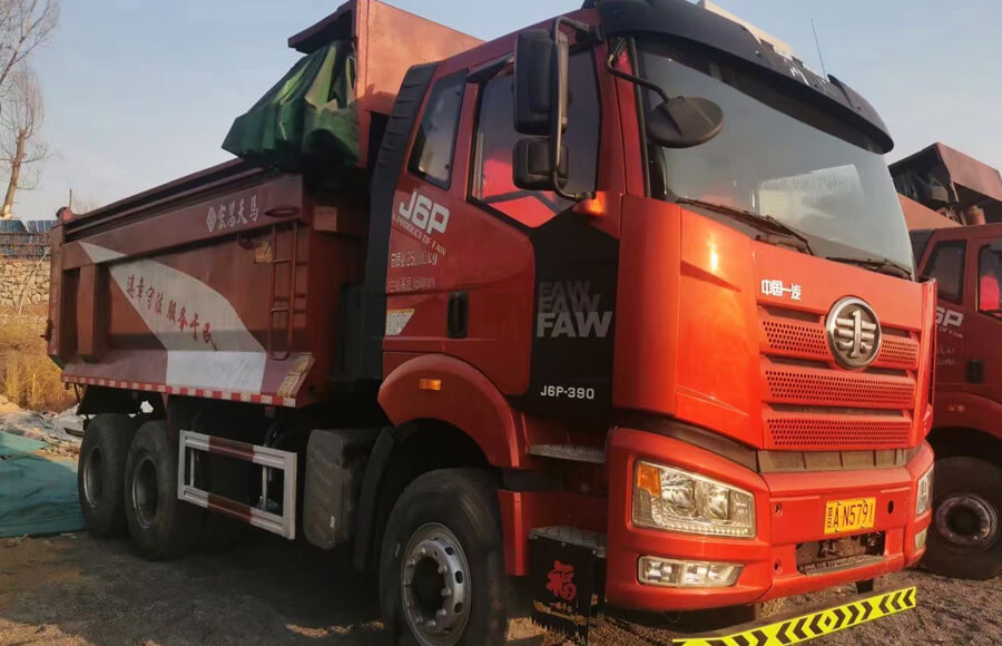 FAW J6P Used Dump Trucks 6x4 390HP For Sale