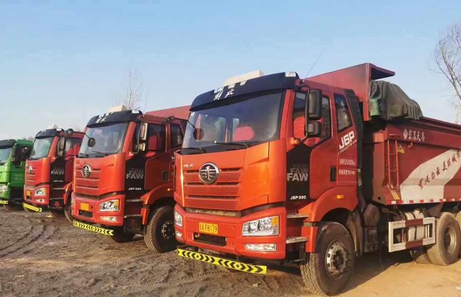 FAW J6P Used Dump Trucks 6x4 390HP For Sale