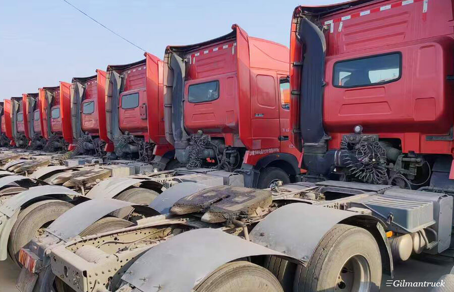 Howo T7H 440hp 6x4 second hand tractor head for sale