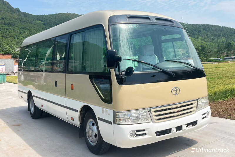 What is the customs duty for importing a Toyota Coaster from China to Ghana?