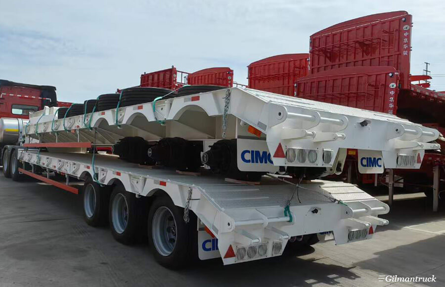 CIMC 3 axle flatbed trailer 40 tons brand new